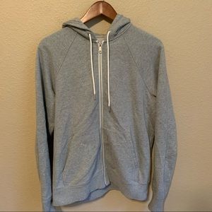 Everlane Men’s Gray Full Zip Hooded Jacket